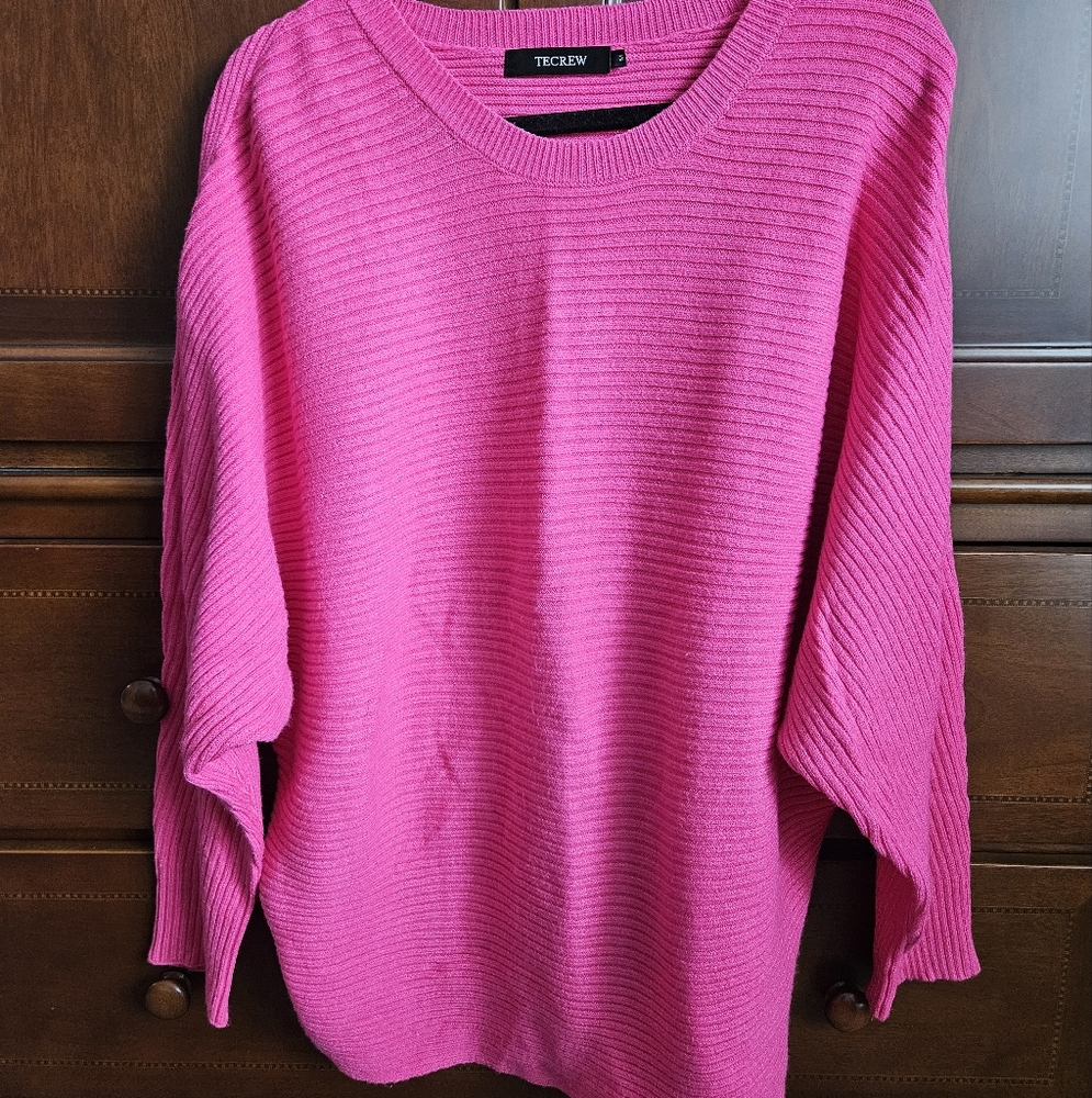 Pink Ribbed Sweater